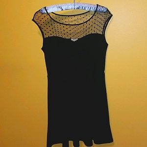 Sheer Polka-Dot Dress